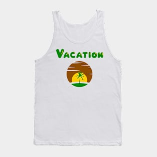 vacation on (green) Tank Top